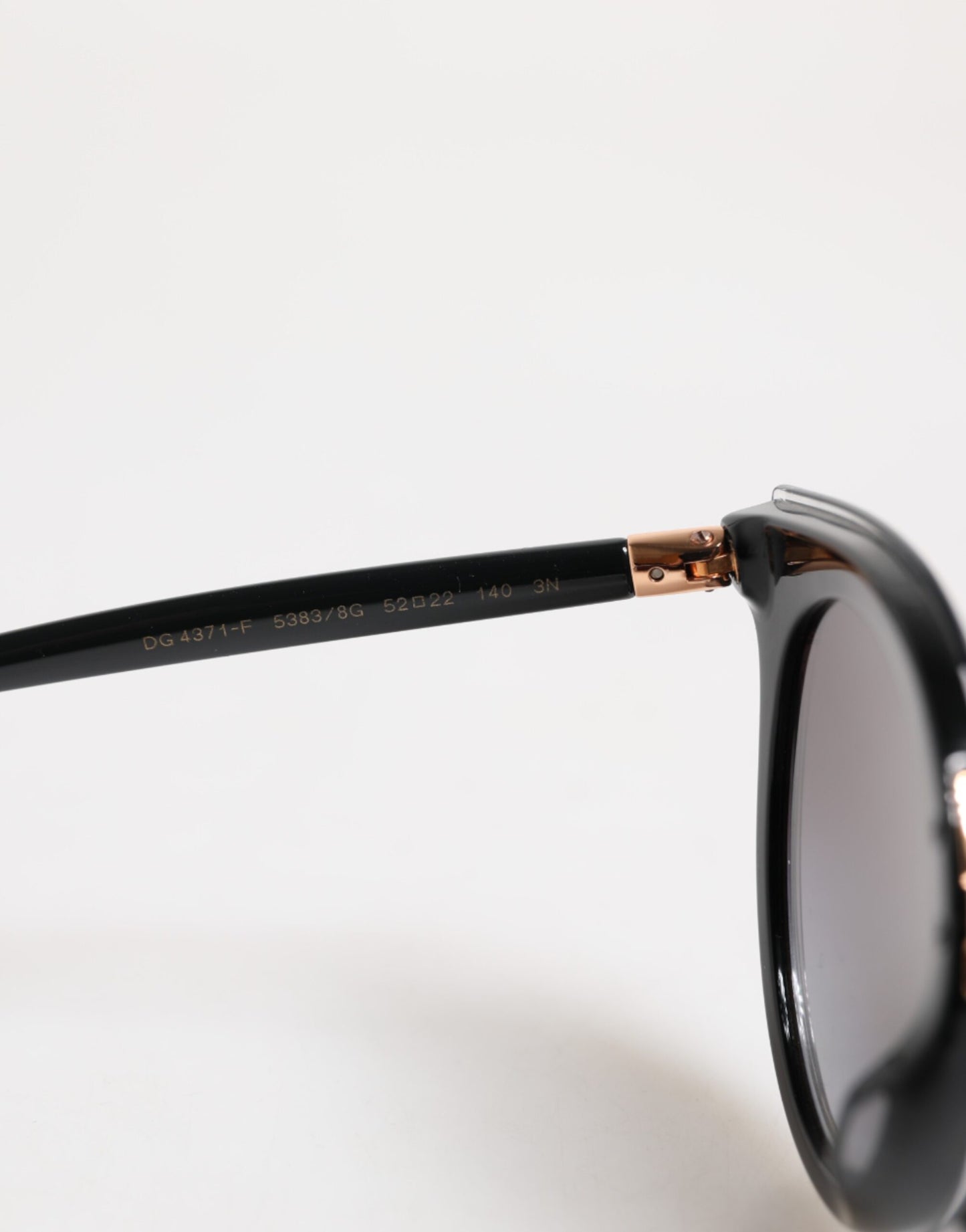 Dolce & Gabbana Black Transparent Trim Round DG4371-F Eyewear Sunglasses