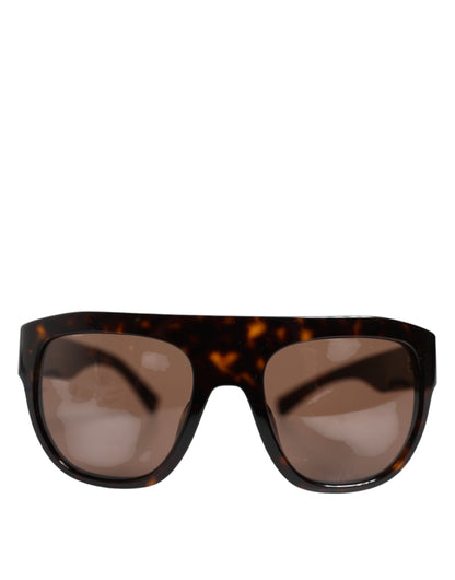 Dolce & Gabbana Dark Brown Havana DG4398F Square Frame Eyewear Sunglasses