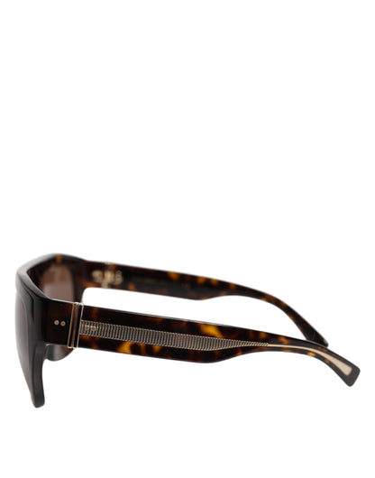 Dolce & Gabbana Dark Brown Havana DG4398F Square Frame Eyewear Sunglasses