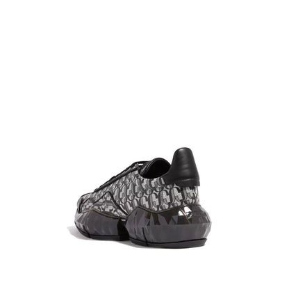 Jimmy Choo Diamond JC Monogram Glitter Leather Sneakers