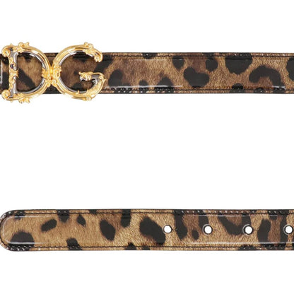 Dolce & Gabbana Leather Logo Belt