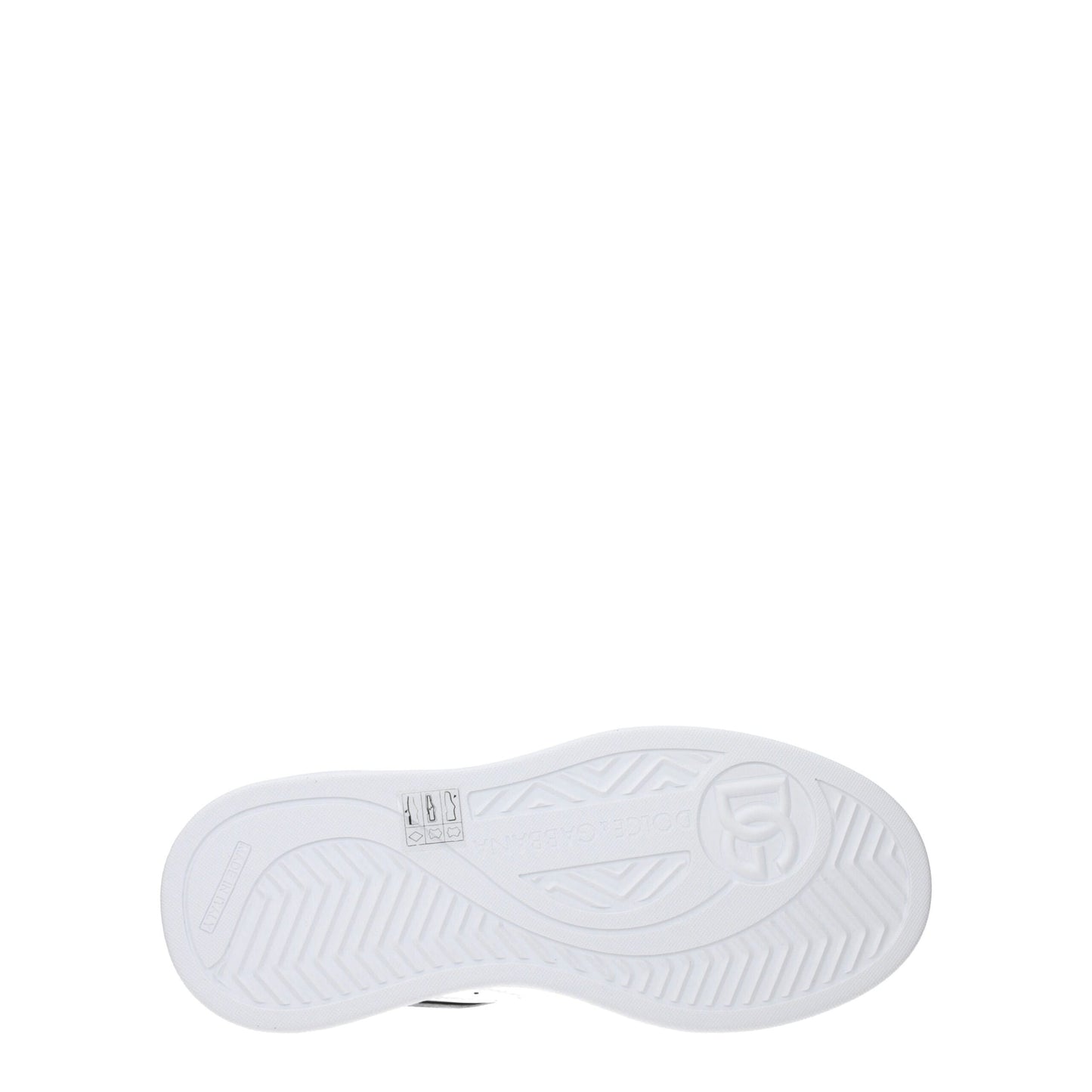 Dolce & Gabbana White Leather Low Tops