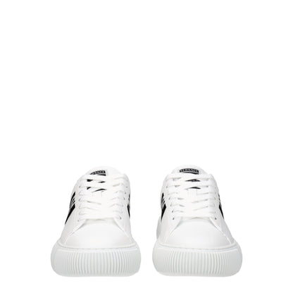Versace White Leather Low Tops