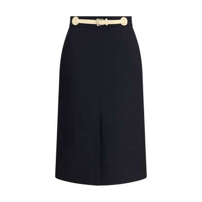 Valentino Belted Midi Skirt