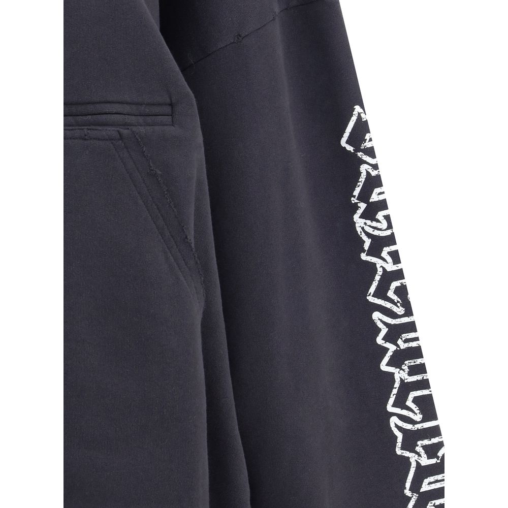 Balenciaga Blackletter script motif Hoodie