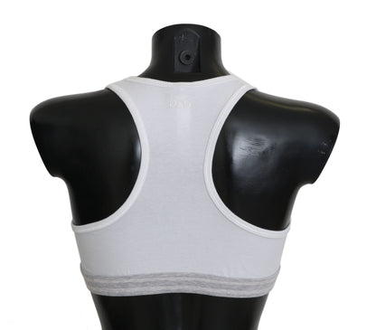 Dolce &amp; Gabbana Sujetador deportivo elástico blanco elegante