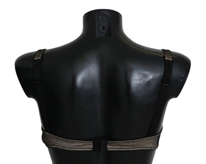 Dolce &amp; Gabbana Ropa Interior Mujer Sujetador Elástico Marrón Elegante