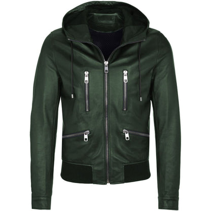 Dolce & Gabbana Green Lambskin Jacket