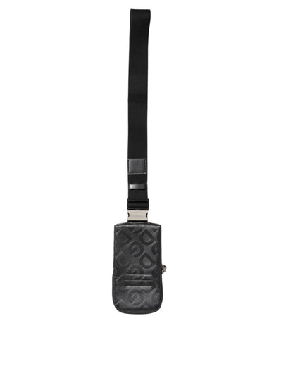 Dolce & Gabbana Gray DG Logo Mania Purse Phone Belt Waist Men Borse Bag