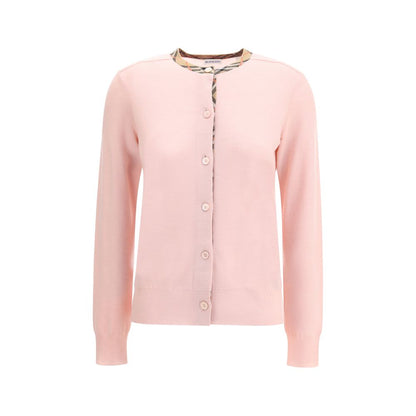 Burberry Check collar wool Cardigan