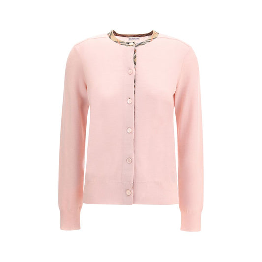 Burberry Check collar wool Cardigan