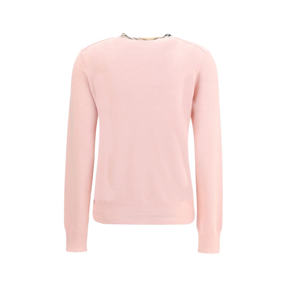 Burberry Check collar wool Cardigan