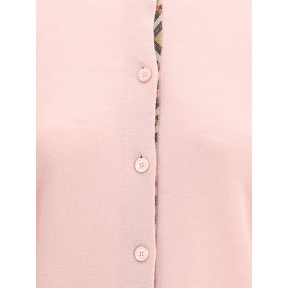 Burberry Check collar wool Cardigan