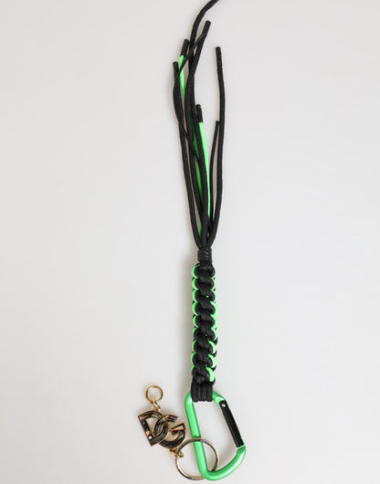 Dolce & Gabbana Multicolor Polyester Tape String DG Logo Keychain Keyring