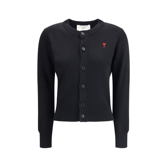 Ami Paris Ami De Coeur merino wool Cardigan