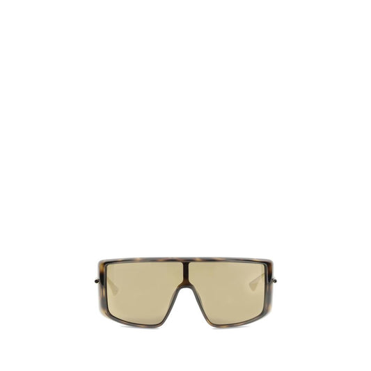 Alexander McQueen Havana T-Bar Visor Sunglasses