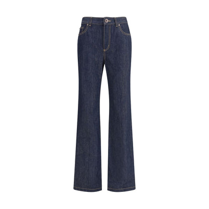 Alexander McQueen Denim Jeans feature a straight leg