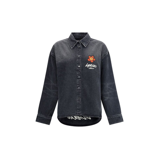 Kenzo x Futura Workwear embroidered japanese Denim Shirt