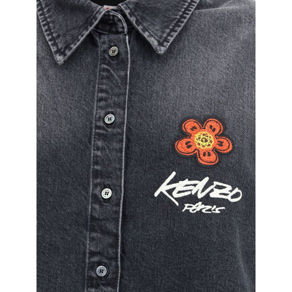 Kenzo x Futura Workwear embroidered japanese Denim Shirt
