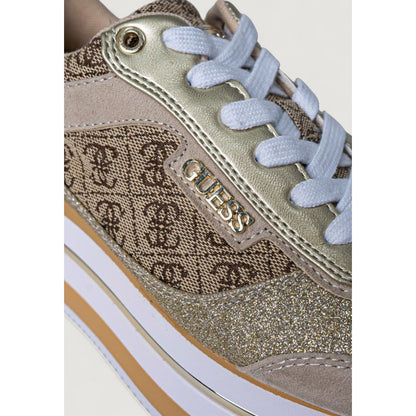 Guess Beige Polyester Sneaker