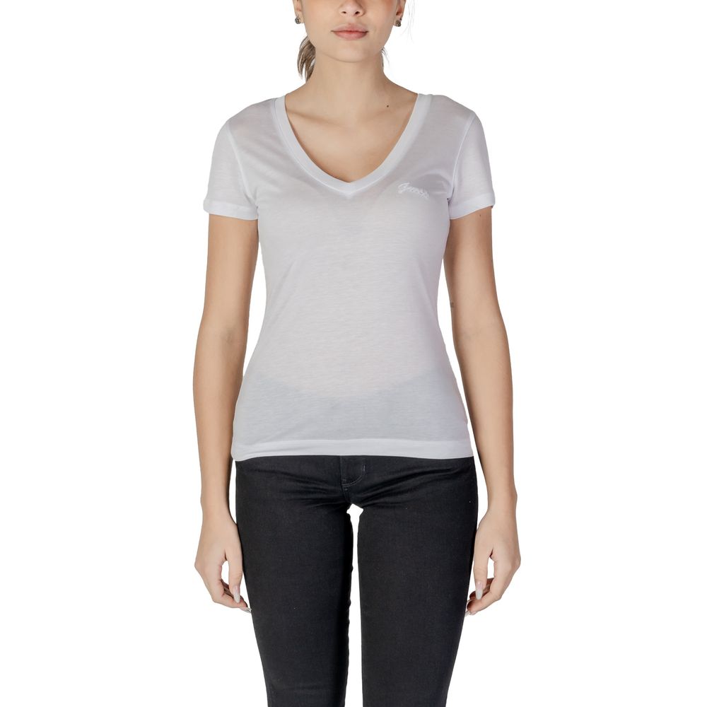 Guess White Lyocell T-Shirt