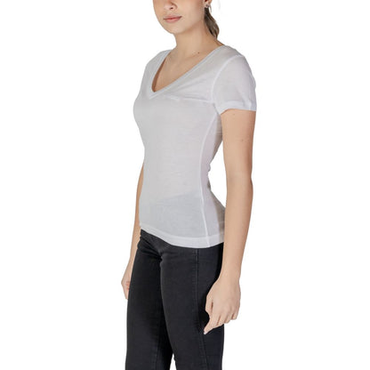Guess White Lyocell T-Shirt