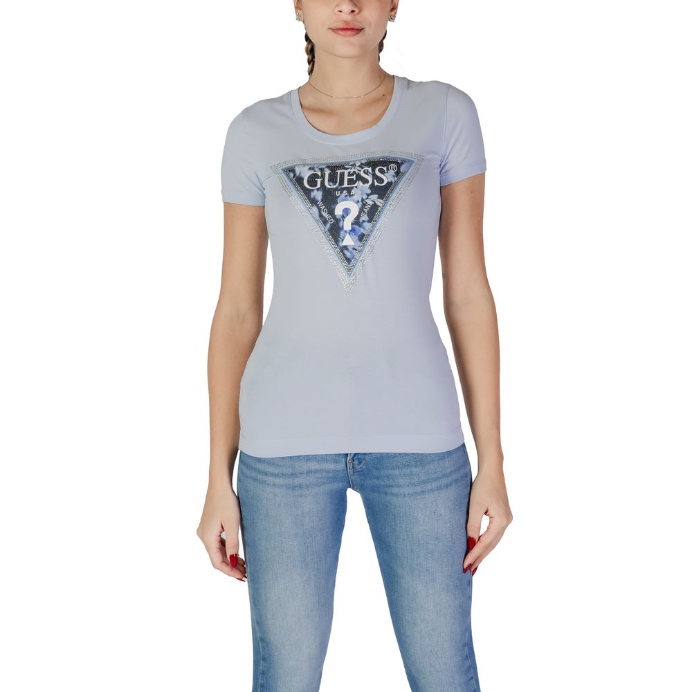 Guess Blue Cotton T-Shirt