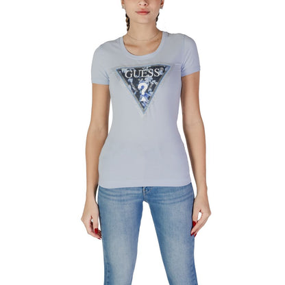 Guess Blue Cotton T-Shirt