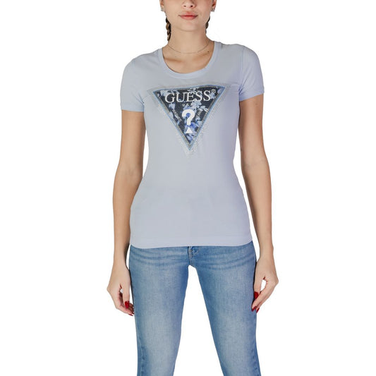 Guess Blue Cotton T-Shirt