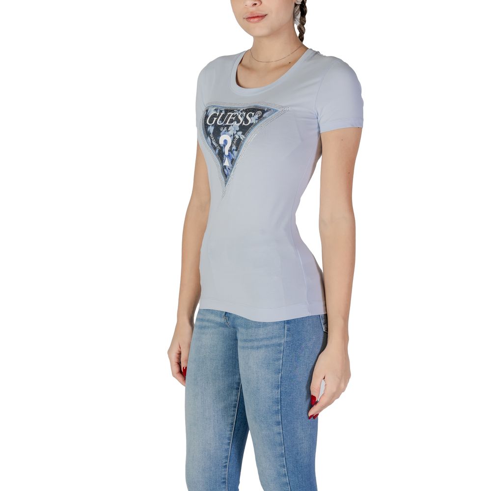 Guess Blue Cotton T-Shirt