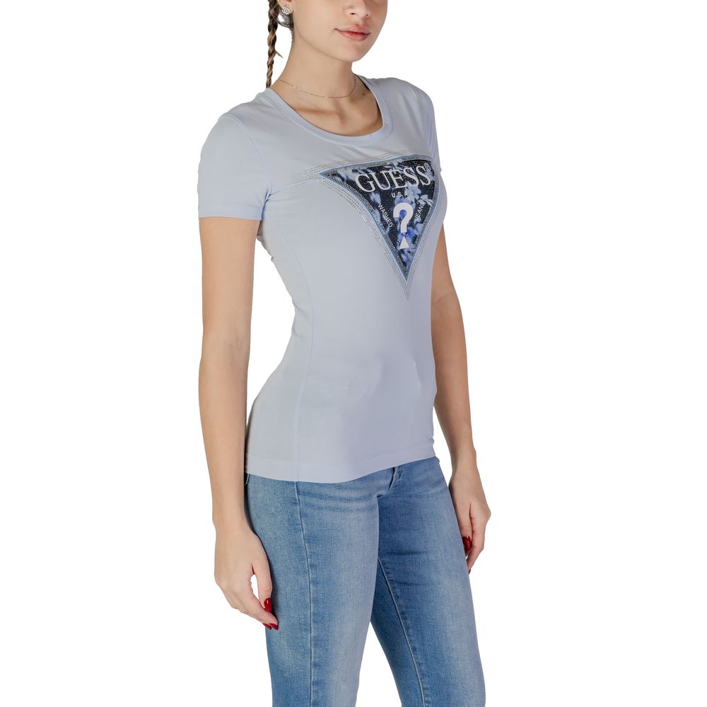 Guess Blue Cotton T-Shirt