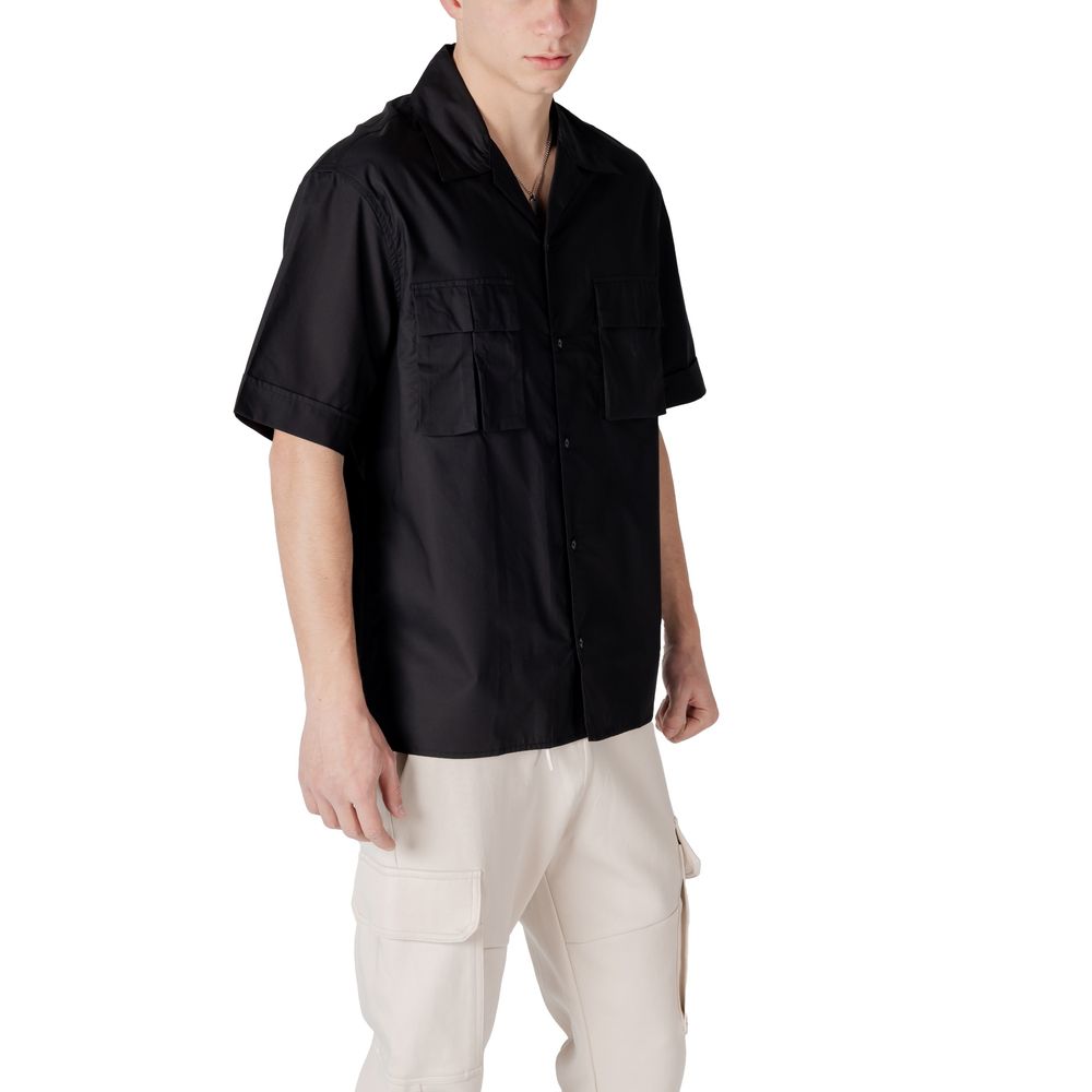 Antony Morato Black Lyocell Shortsleeve