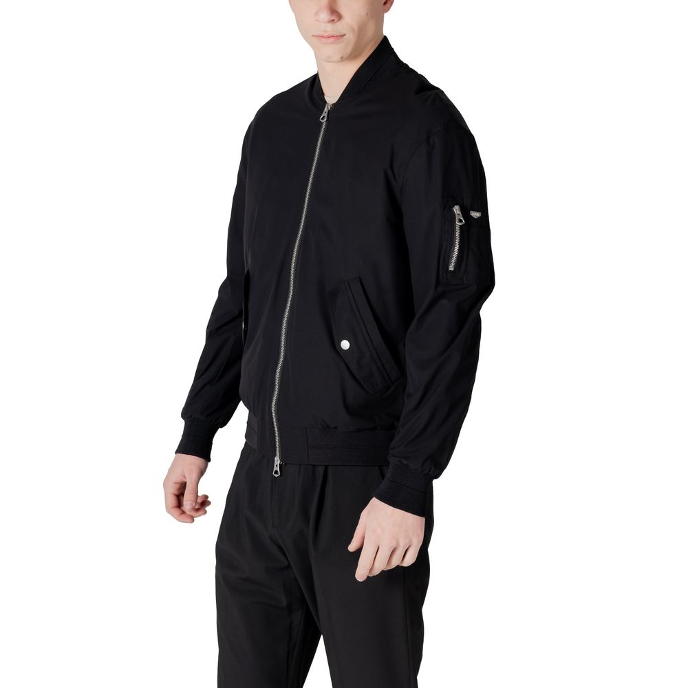 Antony Morato Black Polyester Jackets & Coat