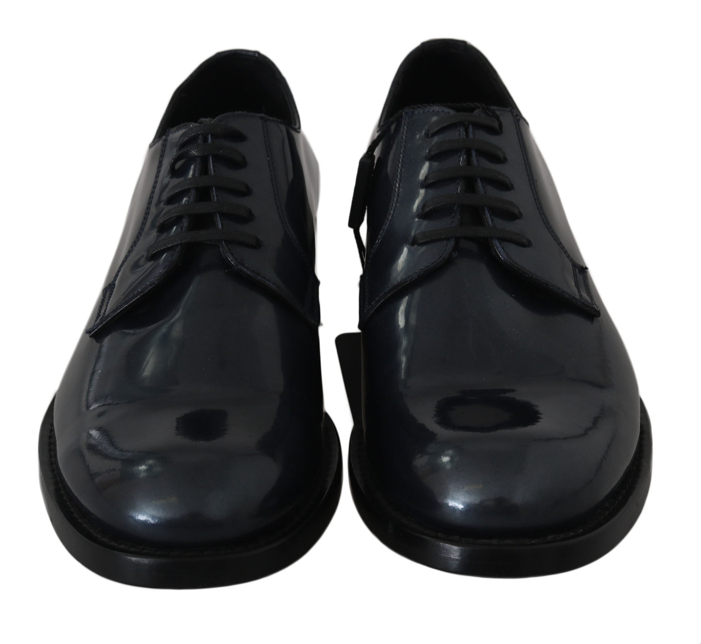 Dolce &amp; Gabbana Elegantes zapatos de vestir Derby de cuero azul