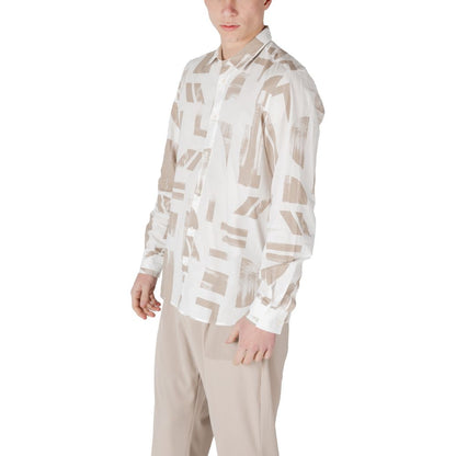 Antony Morato Beige Viscose Shirt – IT48 | M par Antony Morato | Disponible sur Sandy Store ByNet