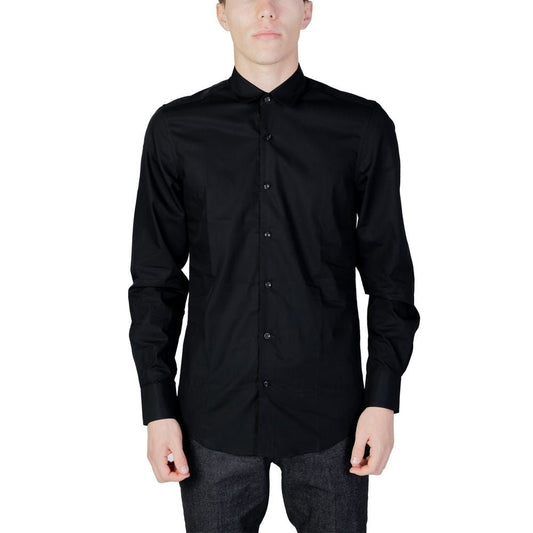 Antony Morato Black Cotton Shirt – IT44 | XS par Antony Morato | Disponible sur Sandy Store ByNet