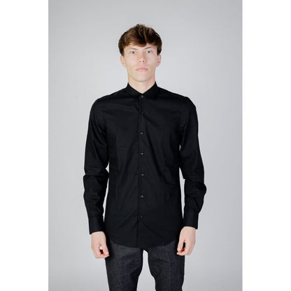 Antony Morato Black Cotton Shirt – IT44 | XS par Antony Morato | Disponible sur Sandy Store ByNet