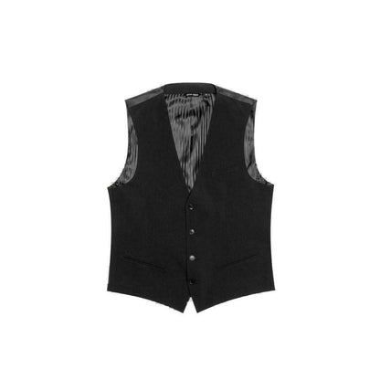 Antony Morato Black Polyester Waistcoat – IT52 | XL par Antony Morato | Disponible sur Sandy Store ByNet