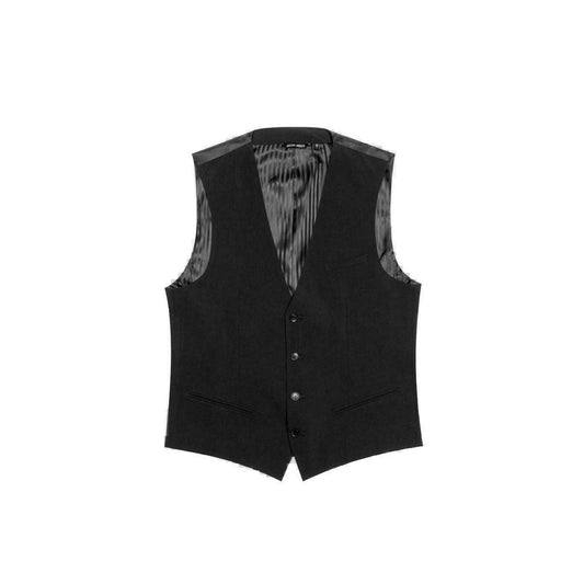 Antony Morato Black Polyester Waistcoat – IT52 | XL par Antony Morato | Disponible sur Sandy Store ByNet