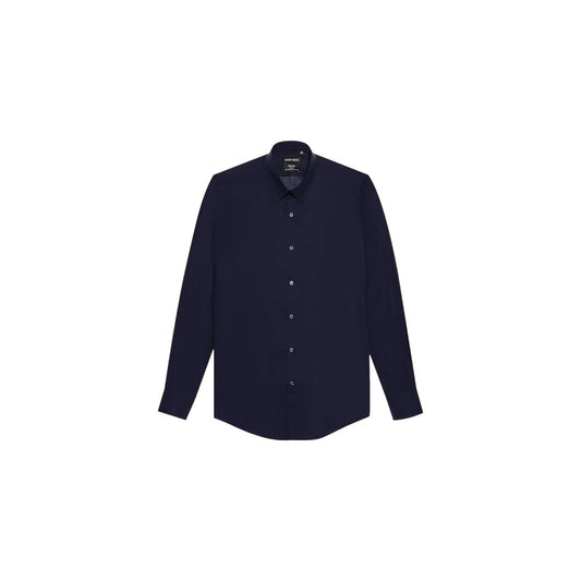 Antony Morato Blue Cotton Shirt – IT44 | XS par Antony Morato | Disponible sur Sandy Store ByNet