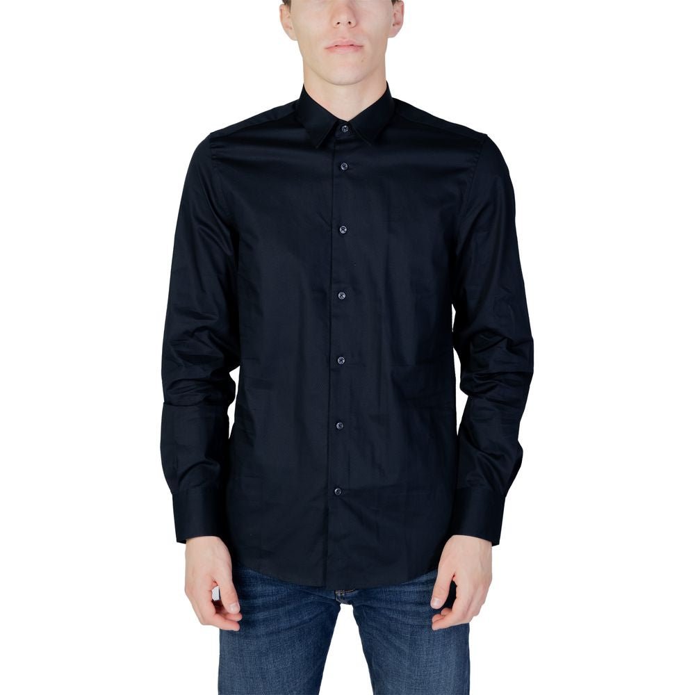 Antony Morato Blue Cotton Shirt – IT54 | XXL par Antony Morato | Disponible sur Sandy Store ByNet