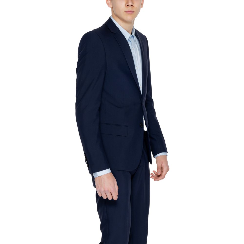 Antony Morato Blue Polyester Blazer – IT56 | 3XL par Antony Morato | Disponible sur Sandy Store ByNet