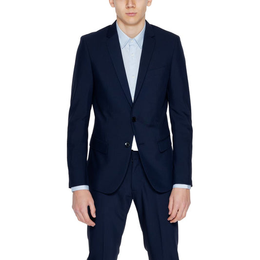 Antony Morato Blue Polyester Blazer – IT56 | 3XL par Antony Morato | Disponible sur Sandy Store ByNet