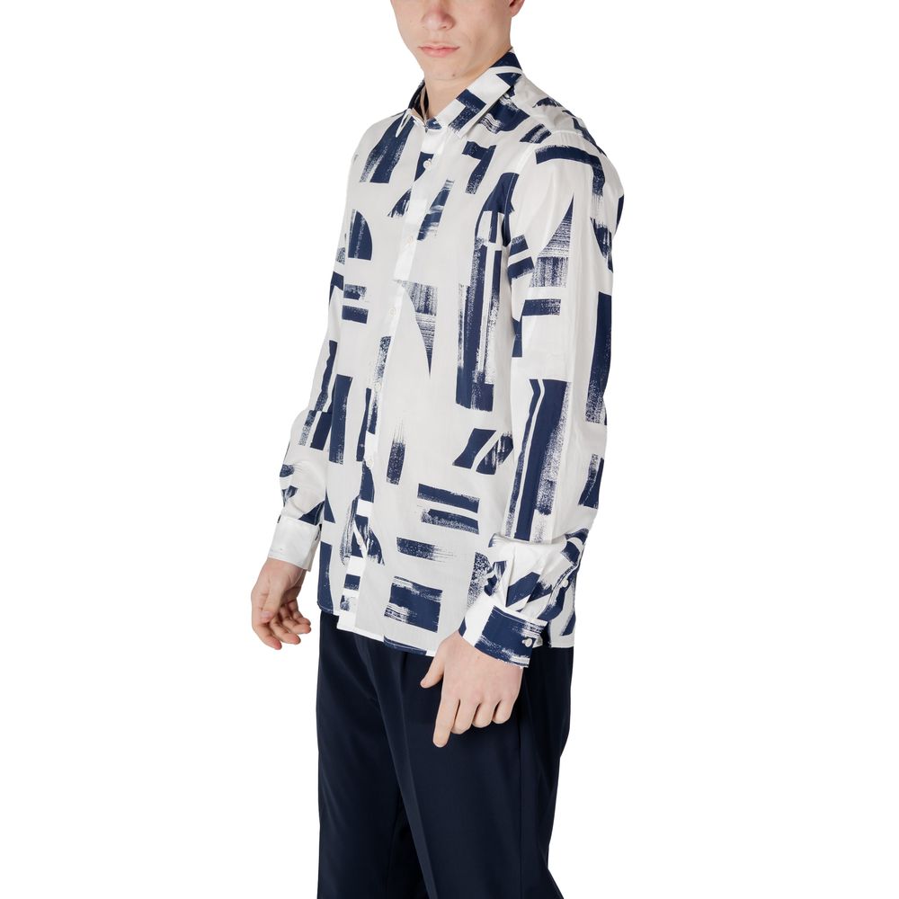 Antony Morato Blue Viscose Shirt – IT46 | S par Antony Morato | Disponible sur Sandy Store ByNet