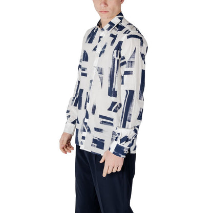 Antony Morato Blue Viscose Shirt – IT46 | S par Antony Morato | Disponible sur Sandy Store ByNet