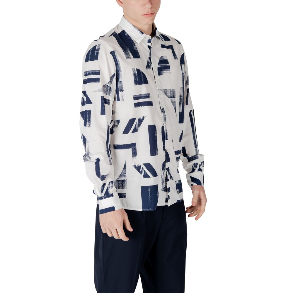 Antony Morato Blue Viscose Shirt – IT46 | S par Antony Morato | Disponible sur Sandy Store ByNet
