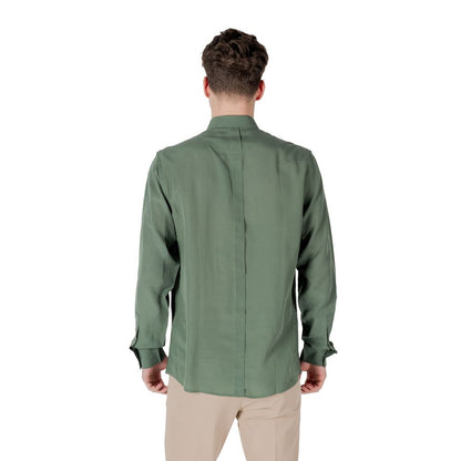 Antony Morato Green Lyocell Shirt – IT46 | S par Antony Morato | Disponible sur Sandy Store ByNet