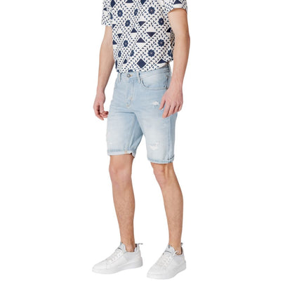 Antony Morato Light Blue Cotton Bermuda – W32 par Antony Morato | Disponible sur Sandy Store ByNet