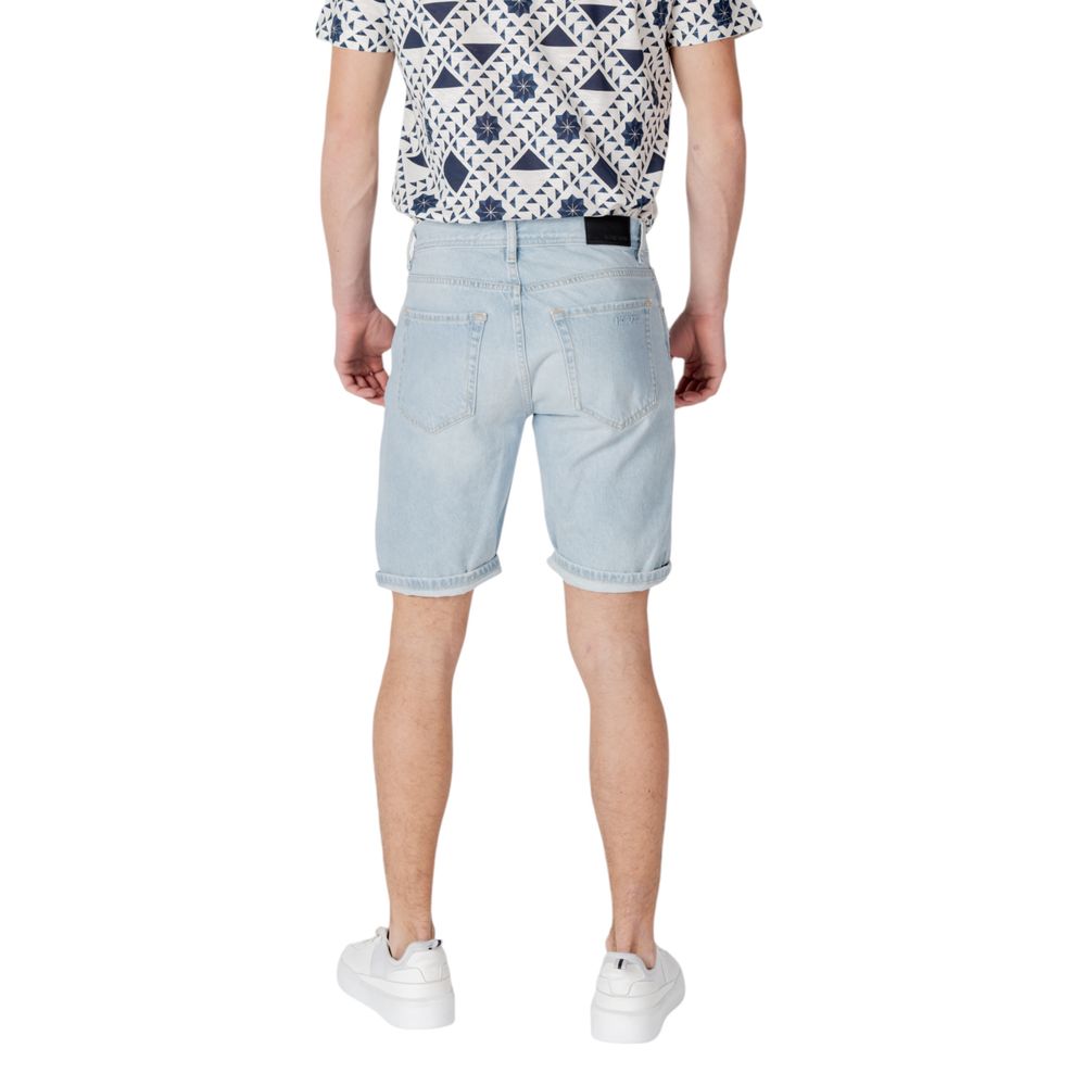 Antony Morato Light Blue Cotton Bermuda – W32 par Antony Morato | Disponible sur Sandy Store ByNet