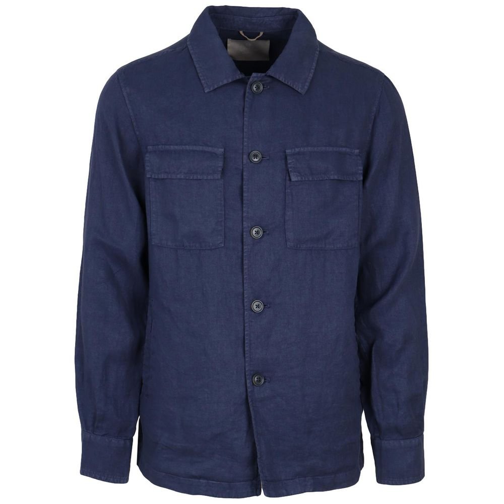AT.P.CO Blue Linen Shirt - Sandy Store ByNet